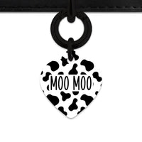 Bailey And Bone Pet Tag Classic Cow Print Pet Tag