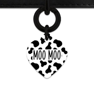Bailey And Bone Pet Tag Classic Cow Print Pet Tag