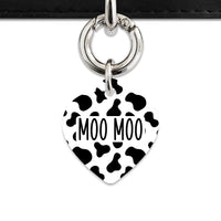 Bailey And Bone Pet Tag Classic Cow Print Pet Tag