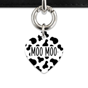 Bailey And Bone Pet Tag Classic Cow Print Pet Tag