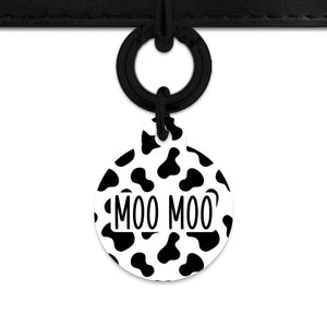 Bailey And Bone Pet Tag Classic Cow Print Pet Tag
