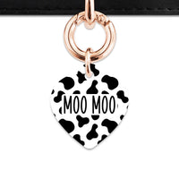 Bailey And Bone Pet Tag Classic Cow Print Pet Tag