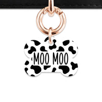 Bailey And Bone Pet Tag Classic Cow Print Pet Tag