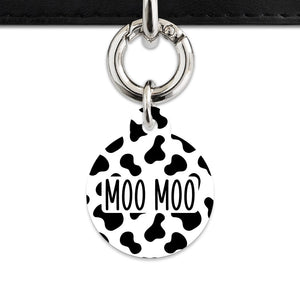 Bailey And Bone Pet Tag Classic Cow Print Pet Tag