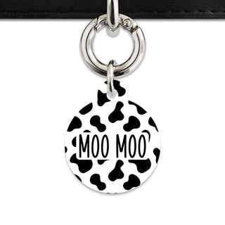 Bailey And Bone Pet Tag Classic Cow Print Pet Tag