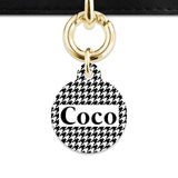Bailey And Bone Pet Tag Classic Houndstooth Pet Tag