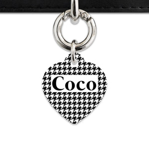 Bailey And Bone Pet Tag Classic Houndstooth Pet Tag