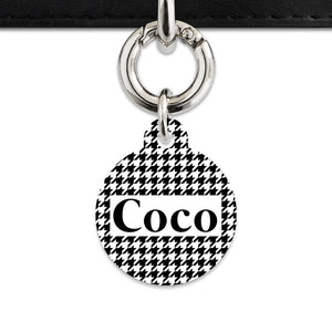 Bailey And Bone Pet Tag Classic Houndstooth Pet Tag