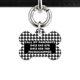 Bailey And Bone Pet Tag Classic Houndstooth Pet Tag
