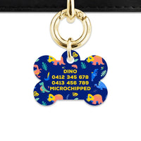 Bailey And Bone Pet Tag Cute Dinosaur Pattern Pet Tag