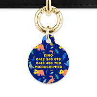 Bailey And Bone Pet Tag Cute Dinosaur Pattern Pet Tag