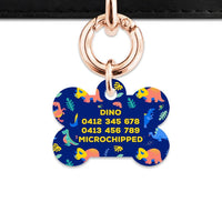 Bailey And Bone Pet Tag Cute Dinosaur Pattern Pet Tag