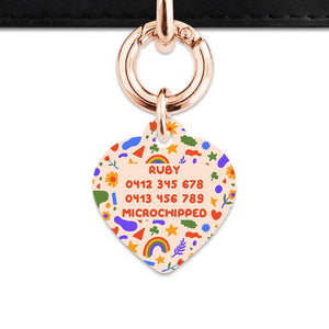 Bailey And Bone Pet Tag Cute Summer Shapes Pet Tag