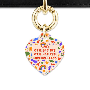 Bailey And Bone Pet Tag Cute Summer Shapes Pet Tag