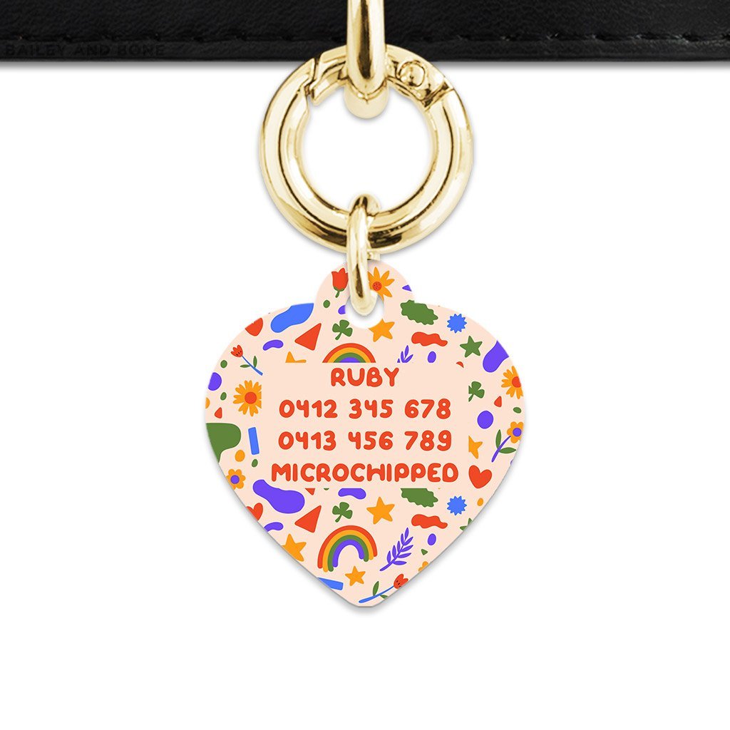 Bailey And Bone Pet Tag Cute Summer Shapes Pet Tag