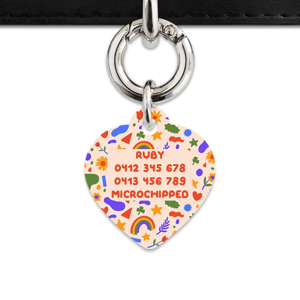 Bailey And Bone Pet Tag Cute Summer Shapes Pet Tag