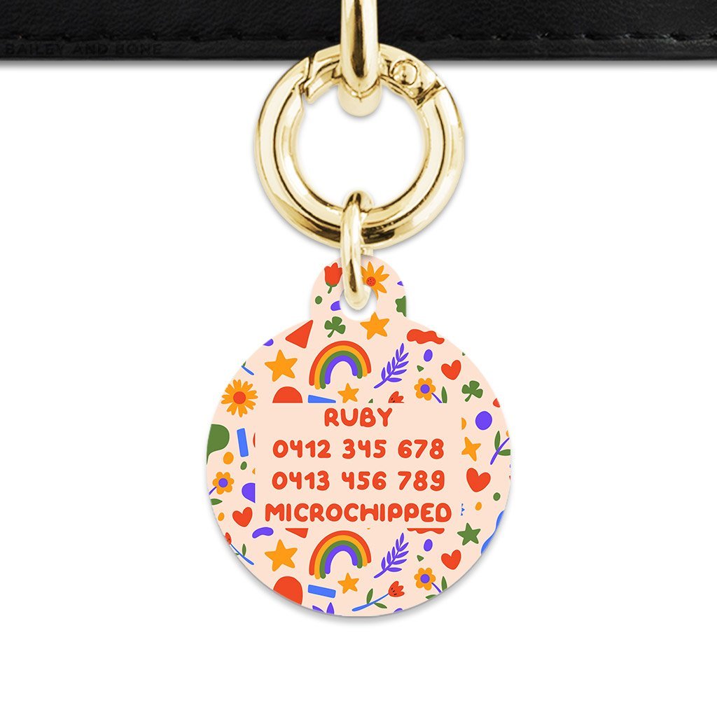 Bailey And Bone Pet Tag Cute Summer Shapes Pet Tag