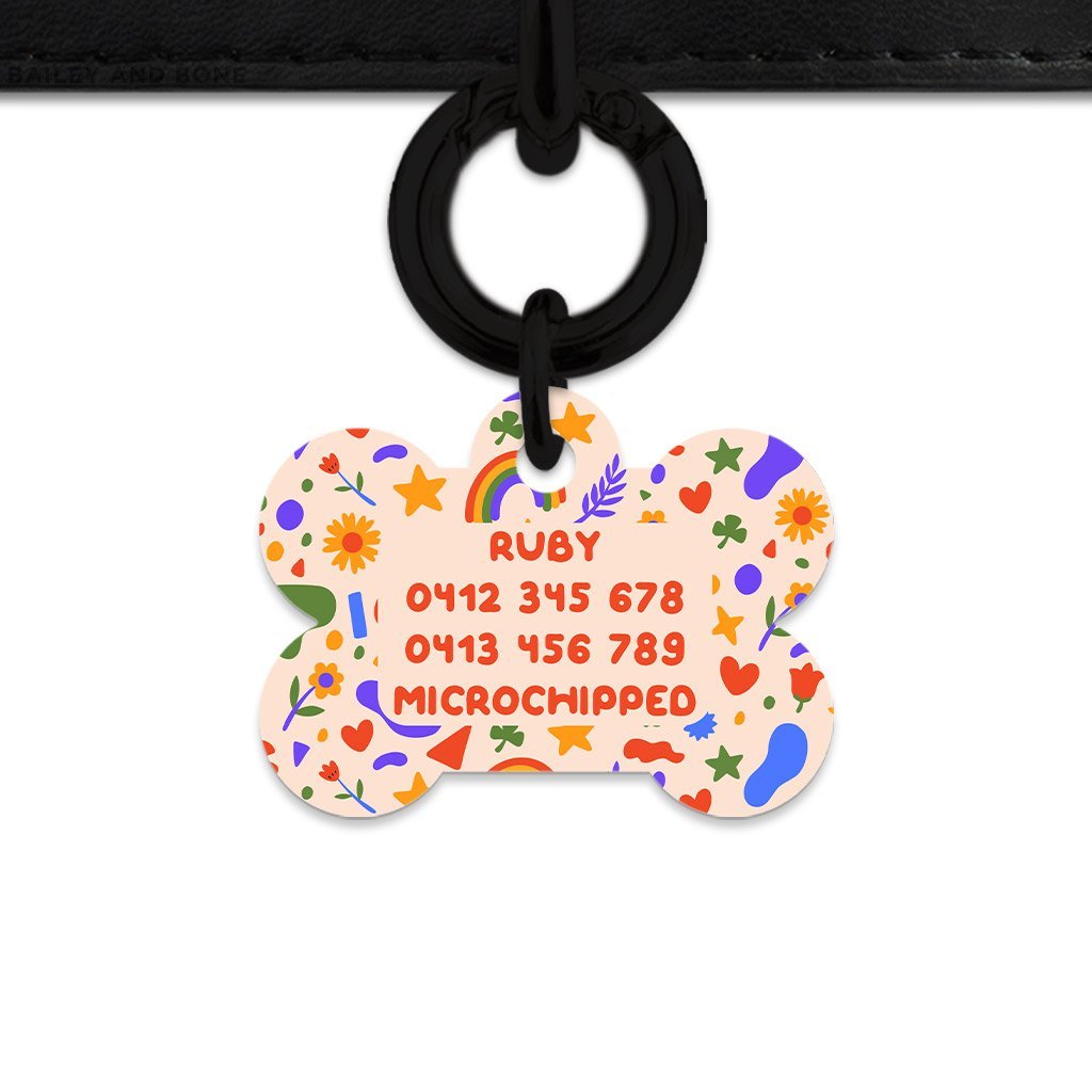 Bailey And Bone Pet Tag Cute Summer Shapes Pet Tag