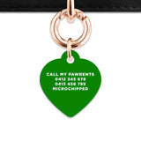 Bailey And Bone Pet Tag Dark Green Hello My Name Is Pet Tag