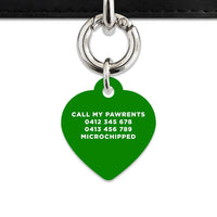 Bailey And Bone Pet Tag Dark Green Hello My Name Is Pet Tag