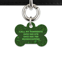 Bailey And Bone Pet Tag Dark Green Terrazzo Pet Tag