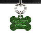 Bailey And Bone Pet Tag Dark Green Terrazzo Pet Tag