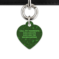 Bailey And Bone Pet Tag Dark Green Terrazzo Pet Tag