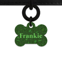 Bailey And Bone Pet Tag Dark Green Terrazzo Pet Tag
