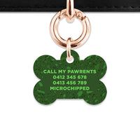 Bailey And Bone Pet Tag Dark Green Terrazzo Pet Tag