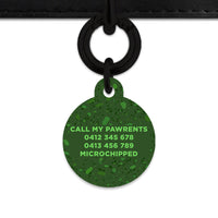 Bailey And Bone Pet Tag Dark Green Terrazzo Pet Tag