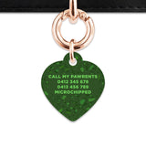 Bailey And Bone Pet Tag Dark Green Terrazzo Pet Tag