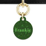 Bailey And Bone Pet Tag Dark Green Terrazzo Pet Tag