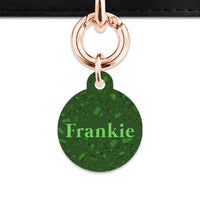 Bailey And Bone Pet Tag Dark Green Terrazzo Pet Tag