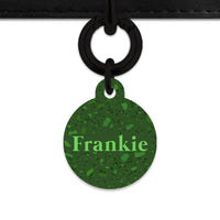 Bailey And Bone Pet Tag Dark Green Terrazzo Pet Tag