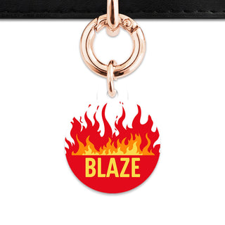 Bailey And Bone Pet Tag Flames Pet Tag