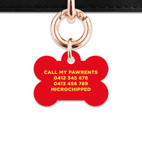 Bailey And Bone Pet Tag Flames Pet Tag