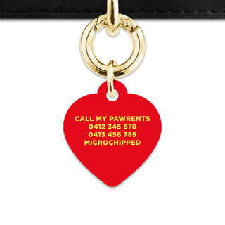 Bailey And Bone Pet Tag Flames Pet Tag