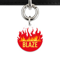 Bailey And Bone Pet Tag Flames Pet Tag