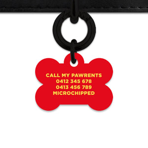 Bailey And Bone Pet Tag Flames Pet Tag
