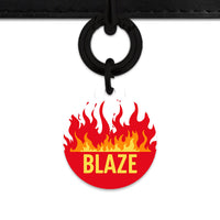 Bailey And Bone Pet Tag Flames Pet Tag