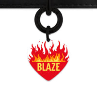 Bailey And Bone Pet Tag Flames Pet Tag