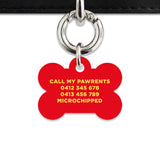 Bailey And Bone Pet Tag Flames Pet Tag