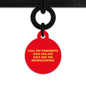 Bailey And Bone Pet Tag Flames Pet Tag