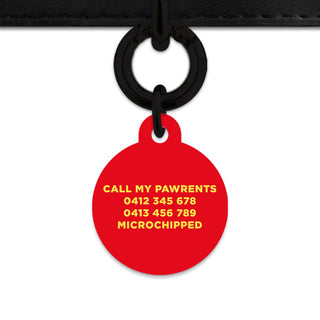 Bailey And Bone Pet Tag Flames Pet Tag