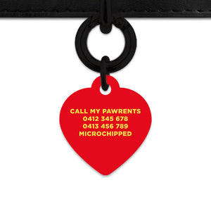 Bailey And Bone Pet Tag Flames Pet Tag