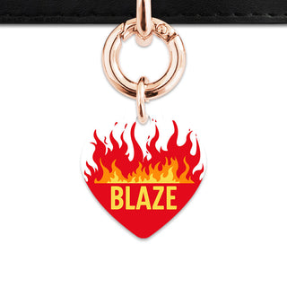 Bailey And Bone Pet Tag Flames Pet Tag