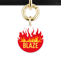 Bailey And Bone Pet Tag Flames Pet Tag