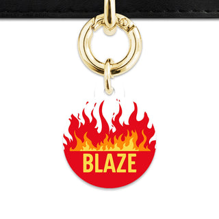 Bailey And Bone Pet Tag Flames Pet Tag