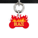 Bailey And Bone Pet Tag Flames Pet Tag