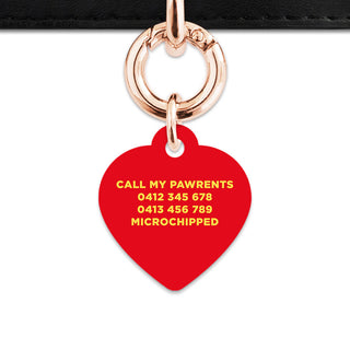 Bailey And Bone Pet Tag Flames Pet Tag